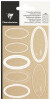 Clairefontaine Geschenke-Sticker "Oval Kraft", weiß
