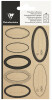 Clairefontaine Geschenke-Sticker "Oval Kraft", schwarz