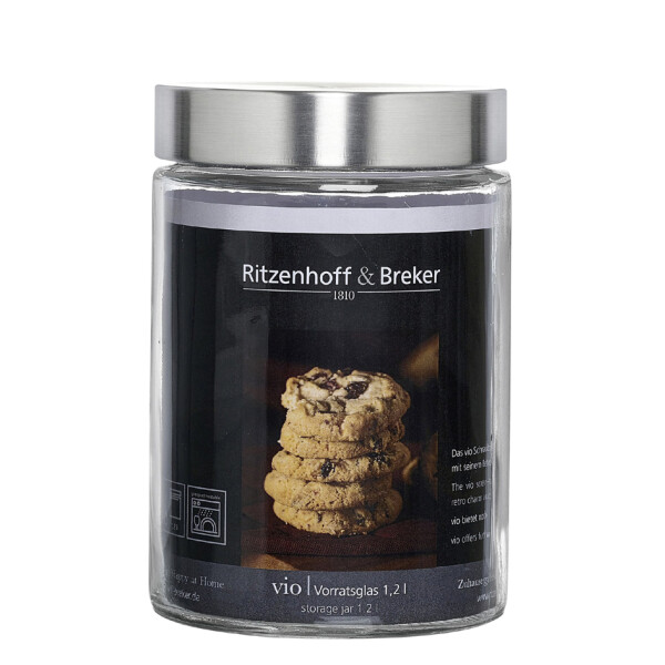 Ritzenhoff &amp; Breker Vorratsglas VIO, rund, 1,2 Liter