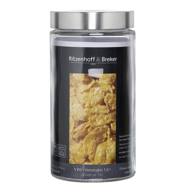 Ritzenhoff &amp; Breker Vorratsglas VIO, rund, 1,2 Liter