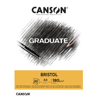CANSON Studienblock GRADUATE BRISTOL, DIN A5