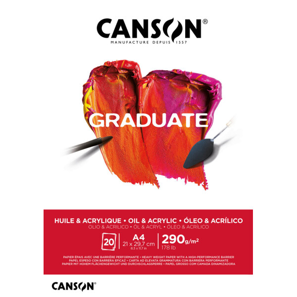 CANSON Studienblock GRADUATE ACRYLIQUE, DIN A3