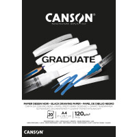CANSON Studienblock GRADUATE EXTRA BLACK, DIN A4