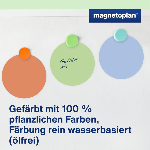 magnetoplan Moderationskarten rund, Durchmesser: 140 mm