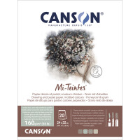 CANSON Zeichenpapier Mi-Teintes, im Block, 240 x 320 mm