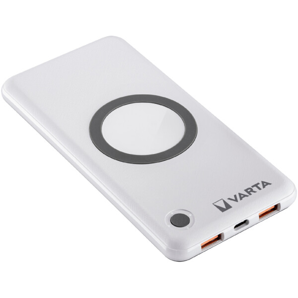 VARTA Powerbank "Wireless", 10.000 mAh, wei&szlig;