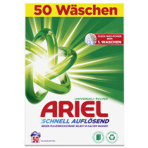 ARIEL Compact Waschpulver Regulär, 50 WL, 3,0 kg