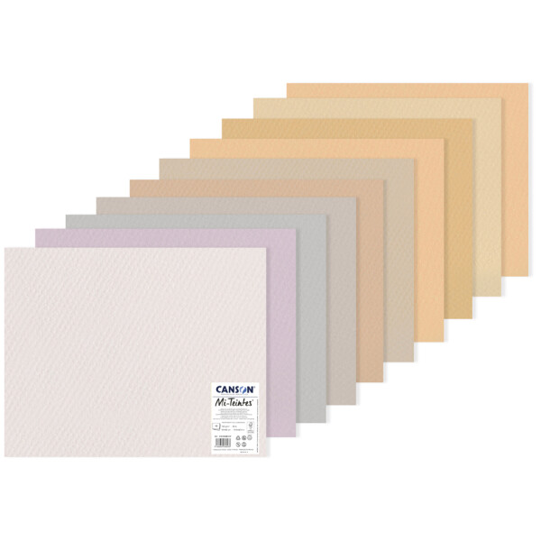 CANSON Zeichenpapier Mi-Teintes, 500 x 650 mm, sortiert