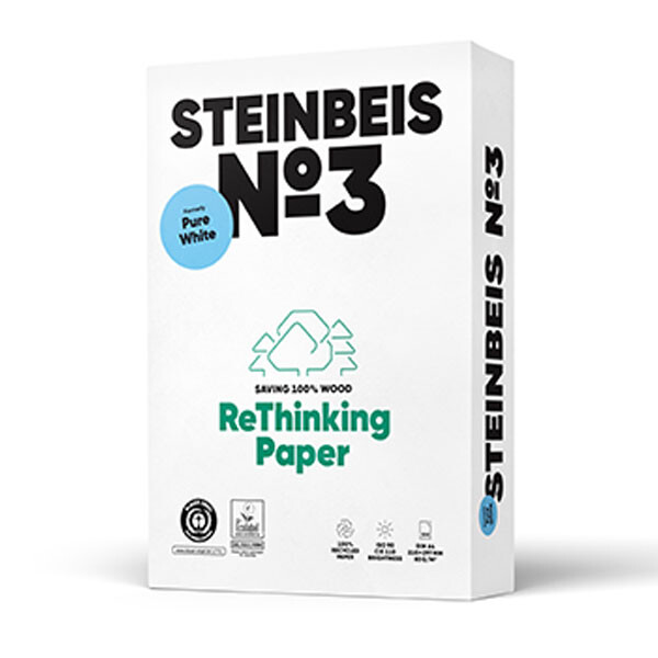 STEINBEIS No. 3 Recyclingpapier A3 80g - 1 Karton (2.500 Blatt)