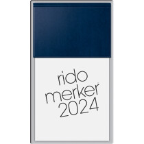 rido idé Tischkalender "Merker Miradur", 2024, dunkelblau