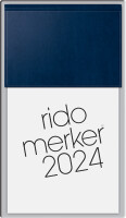 rido idé Tischkalender "Merker Miradur", 2023, schwarz