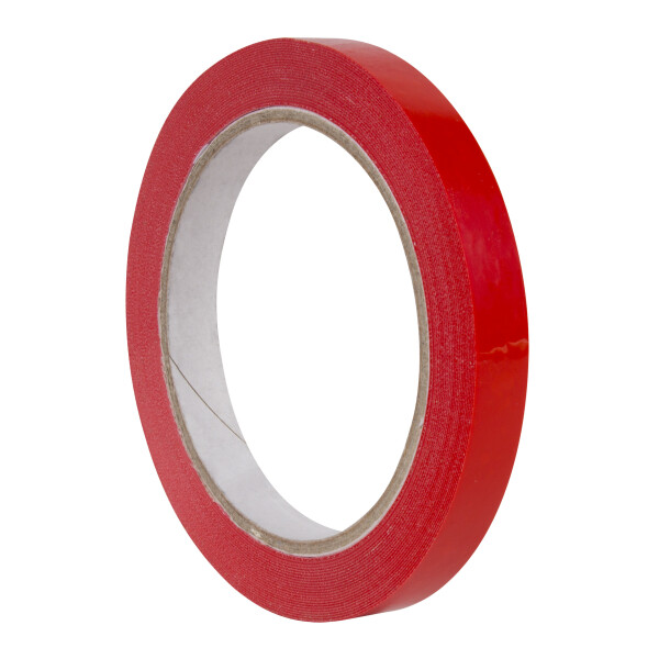 APLI Verpackungsklebeband, 12 mm x 66 m, rot