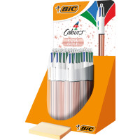 BIC Druckkugelschreiber 4 Colours Shine, 20er Display