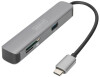 DIGITUS USB-C Docking Adapter, 5-Port, grau