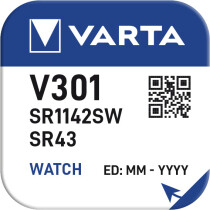 VARTA Silber-Oxid Uhrenzelle, V344 (SR42), 1,55 Volt