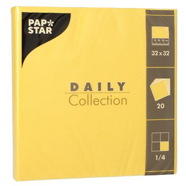 PAPSTAR Lunch-Servietten, 320 x 320 mm, 3-lagig, champagner