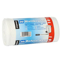 STARPAK Mülleimerbeutel LDPE, 5 Liter, weiß