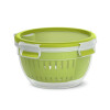 emsa Fruit Bowl CLIP & GO, 1,1 Liter, transparent grün, rund