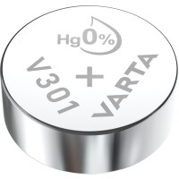 VARTA Silber-Oxid Uhrenzelle, V341, 1,55 Volt, 15 mAh