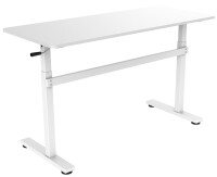 LogiLink Sitz-Steh-Schreibtisch, (B)1.400 mm, weiß