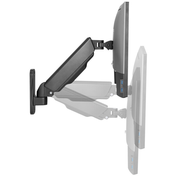 LogiLink Monitorarm zur Wandmontage, Arml&auml;nge: 290 mm