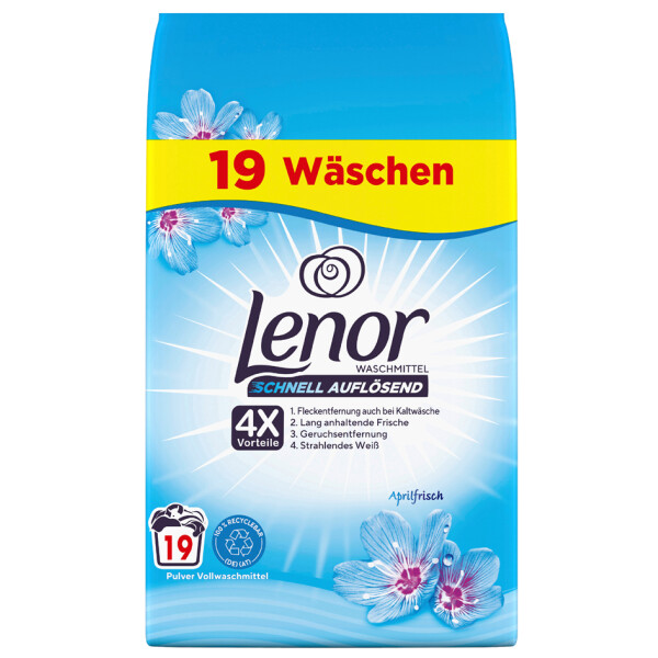Lenor Color-Waschpulver Aprilfrisch, 1,14 kg, 19 WL