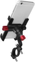 LogiLink Fahrrad-Smartphonehalterung, gewinkelt, schwarz rot