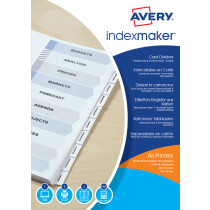 AVERY Kit dintercalaires IndexMaker Carte, pour reliure