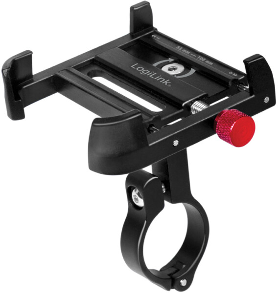 LogiLink Fahrrad-Smartphonehalterung, gerade, schwarz rot