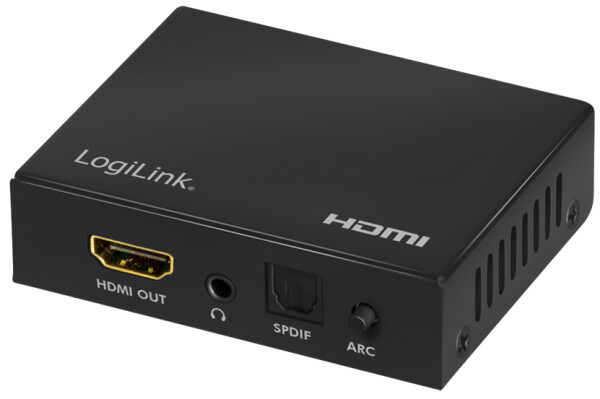 LogiLink 4K 60Hz HDMI Audio Extraktor, schwarz