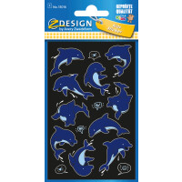 AVERY Zweckform ZDesign KIDS Neon-Sticker "Delfin"