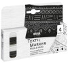 KREUL Textilmarker OPAK, Black & White 4er-Set