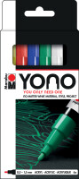 Marabu Acrylmarker "YONO", 0,5 - 1,5 mm, 6er Set