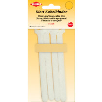 KLEIBER Klett-Kabelbinder, 125 x 40 mm, weiß