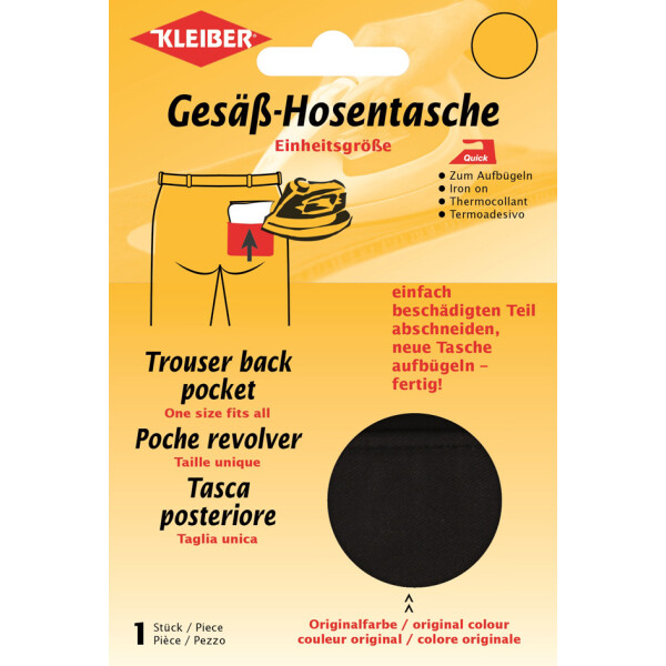 KLEIBER Quick-Gesäß-Hosentasche, hellgrau