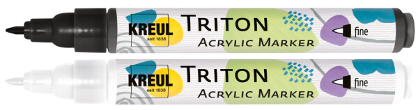 KREUL Acrylmarker TRITON Acrylic Marker fine, weiß