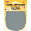 KLEIBER Nappa-Lederflecken oval, 100 x 125 mm, hellgrau