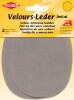 KLEIBER Velour-Aufbügelflecken oval, 100 x 130 mm, beige