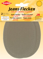 KLEIBER Jeans-Bügelflecken oval, 130 x 100 mm, beige