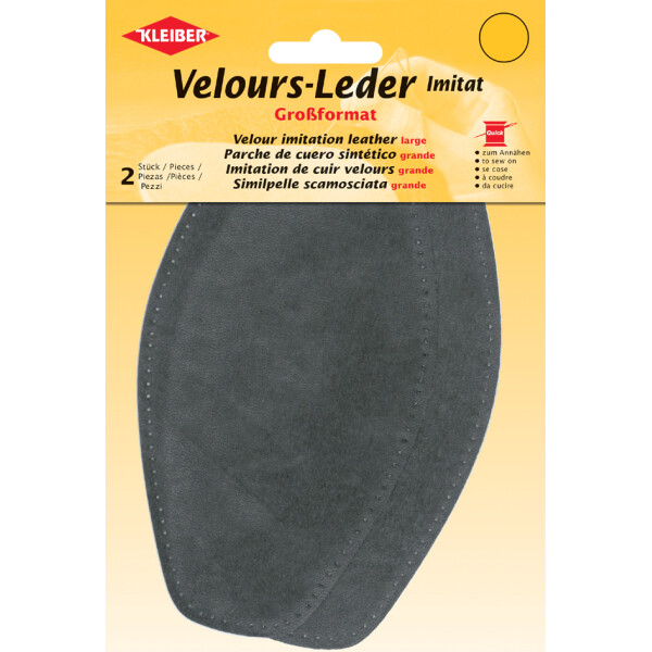KLEIBER Velour-Leder-Imitat, 95 x 185 mm, beige