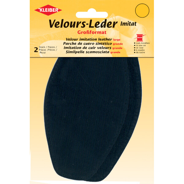 KLEIBER Velour-Leder-Imitat, 95 x 185 mm, beige
