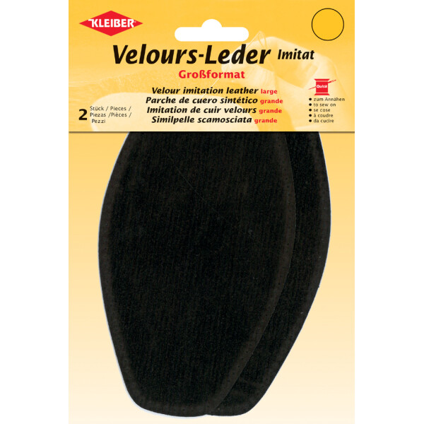 KLEIBER Velour-Leder-Imitat, 95 x 185 mm, beige