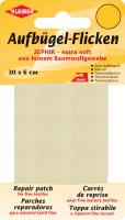 KLEIBER Zephir-Aufbügel-Flicken, 300 x 60 mm, creme
