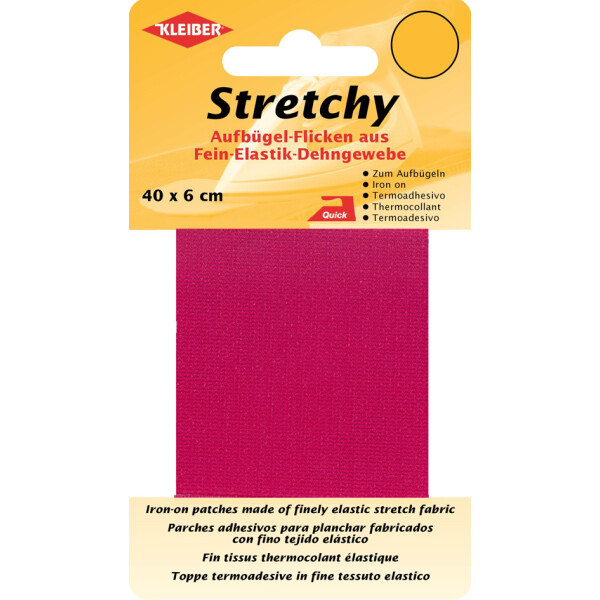 KLEIBER Stretchy-Bügel-Flicken, 400 x 60 mm, pink