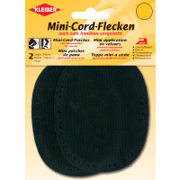 KLEIBER Mini-Cord-Flecken, 110 x 85 mm, schwarz