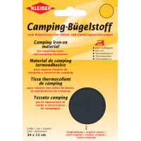KLEIBER Quick-Camping-Bügelstoff, 340 x 120 mm, grau