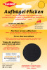 KLEIBER Köper-Aufbügel-Flicken, 400 x 120 mm, schwarz