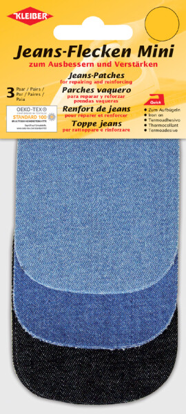 KLEIBER Jeans-Flecken Mini, Sortierung 1, 90 x 70 mm, farbig