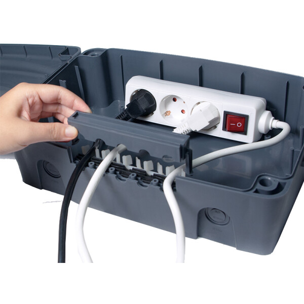 LogiLink Au&szlig;en-Elektronikbox, wetterfest, IP54, gr&uuml;n