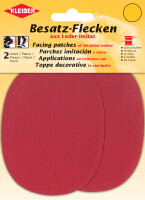 KLEIBER Besatz-Aufnähflecken oval, 85 x 110 mm, rot